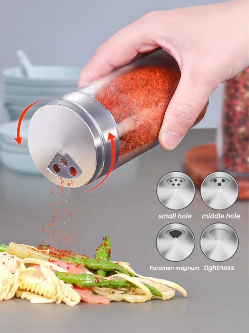 ادویه پاش 2 تایی basic برند پاشاباغچه pasabahce کد 43890 - تصویر 2