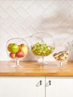 ظرف سرو پایه دار توپی طرح mignon برند آلگراگلس alegreglass کد mgn