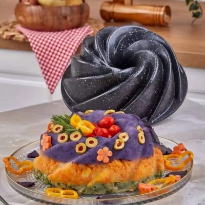 قالب کیک گرانیتی طرح مارپیچ برند پولوشف polochef