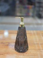 پمپ مایع دستشویی بلوری دودی برند آلگرگلس alegreglass کدtun - Image 2