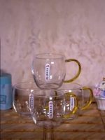 ماگ پیرکس دسته رنگی برند دلی deli وارداتی