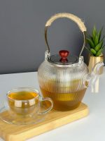 قوری پیرکس خطدار برند آجار acar ترکیه کد acr110 - Image 2