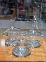 قابلمه پیرکس کف استیل وارداتی برند گود مومنت