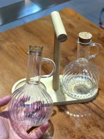 ظرف سرکه و روغن پیرکس جفتی استند بامبو - Image 2