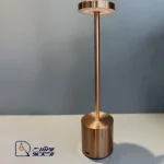 آباژور لمسی شارژی با نور قابل تنظیم چند حالته طلایی کد ch120 - Image 4