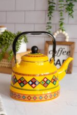 کتری لعابی طرح مراکشی 2.5 لیتری وارداتی - Image 3
