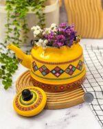 کتری لعابی طرح مراکشی 2.5 لیتری وارداتی - Image 4