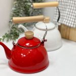 کتری لعابی دسته بامبو حجم ۱.۵ لیتر وارداتی - Image 2