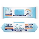 ست تی دسته دار و دستمال مرطوب مخصوص تی مستر اوکسی Mr. Oxy قابل شستشو بسته 50 عددی - Image 2