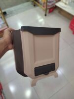 سطل زباله کابینتی تاشو وارداتی رنگ کرم کد 4455